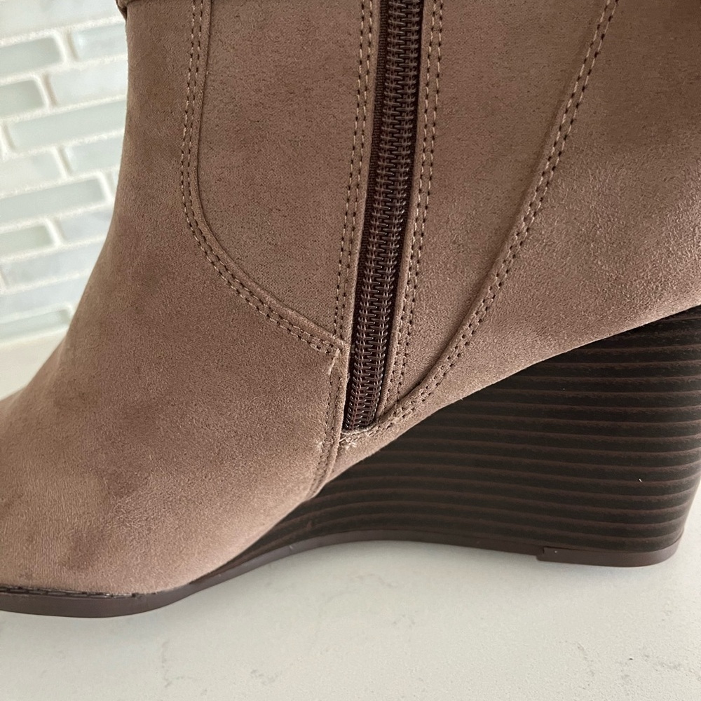 Market & Spruce Serah Suede Booties 8W - Picture 8 of 11